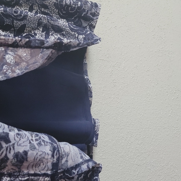 Navy Blue & White Dress - Picture 3 of 8